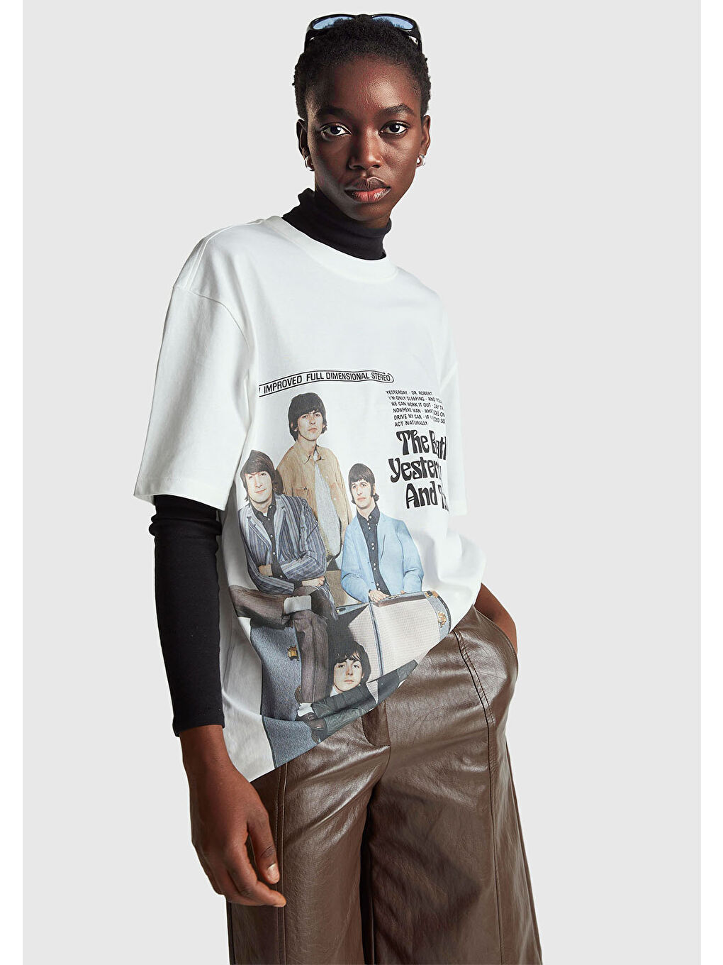 Karışık Unisex %100 Pamuk The Beatles Baskılı T-Shirt