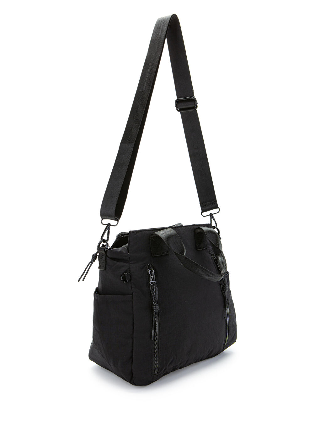 Klinkır Kumaş Kadın Çapraz Çanta Darrel Siyah-2