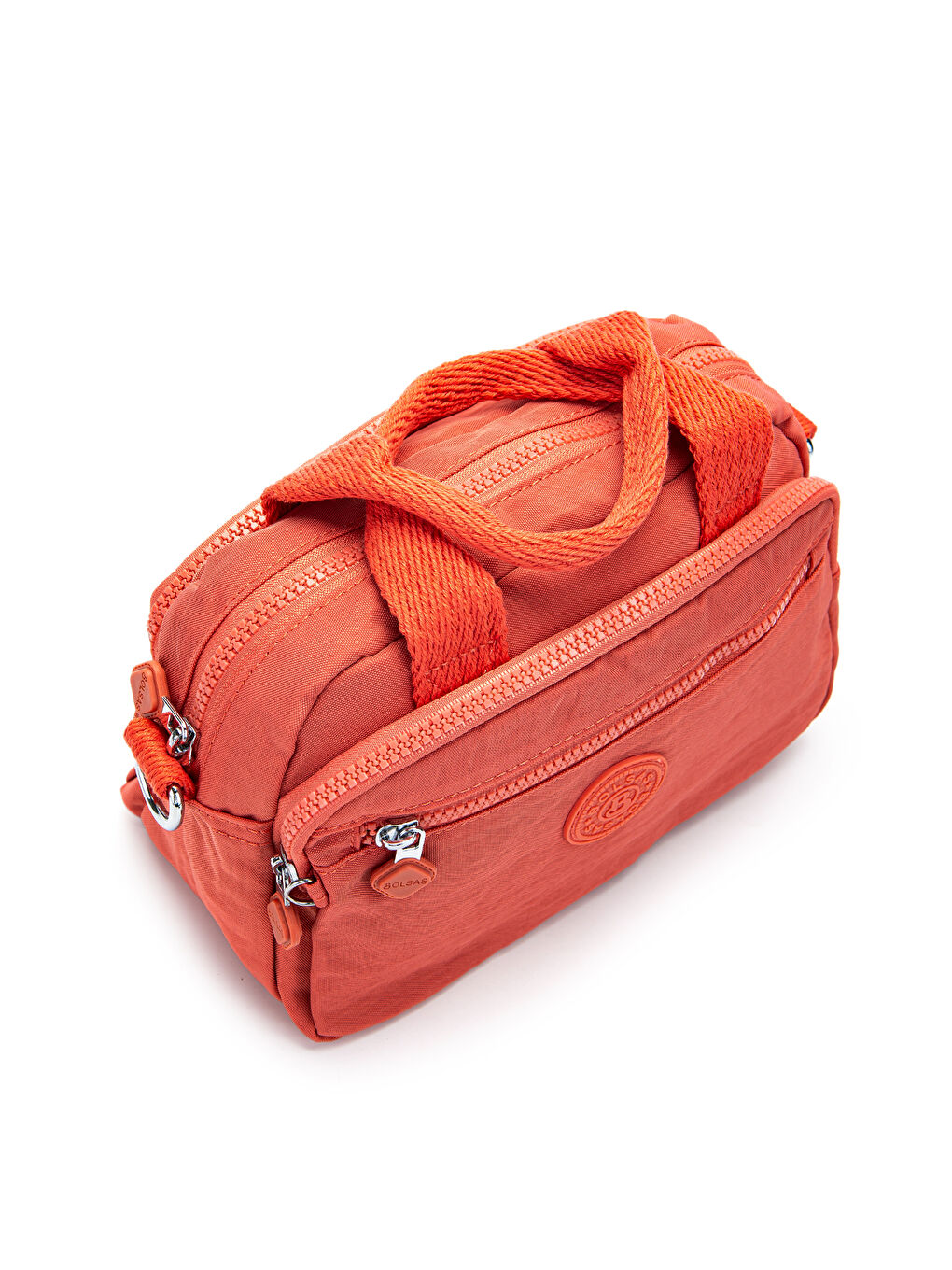 Pembe Klinkır Kumaş Kadın Çapraz Çanta Shay Somon-3