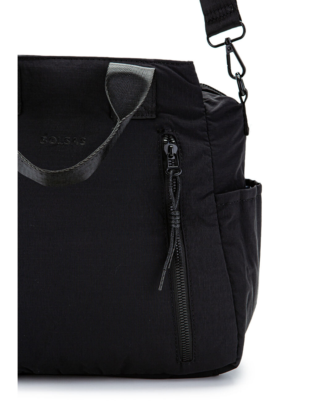 Klinkır Kumaş Kadın Çapraz Çanta Darrel Siyah-3