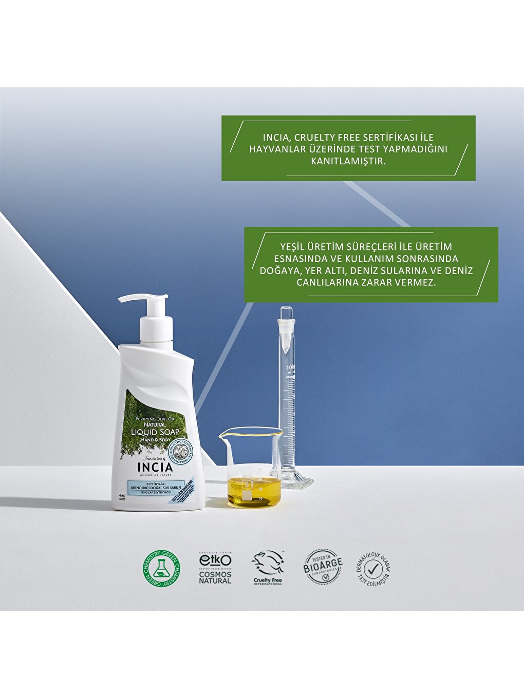%100 Doğal Sıvı Kastil Sabunu Arındırıcı Zeytinyağlı 10 Bitkisel Değerli Yağ Vegan 250 ml-2