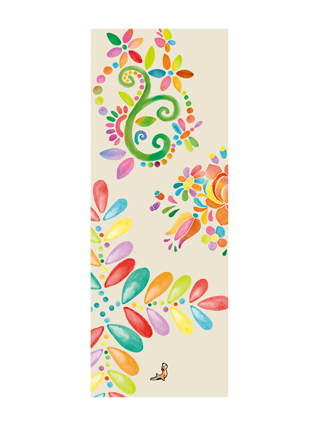 Bej Reflect Serisi Suluboya 4.1 mm Doğal Kauçuk Kaydırmaz Yoga Matı