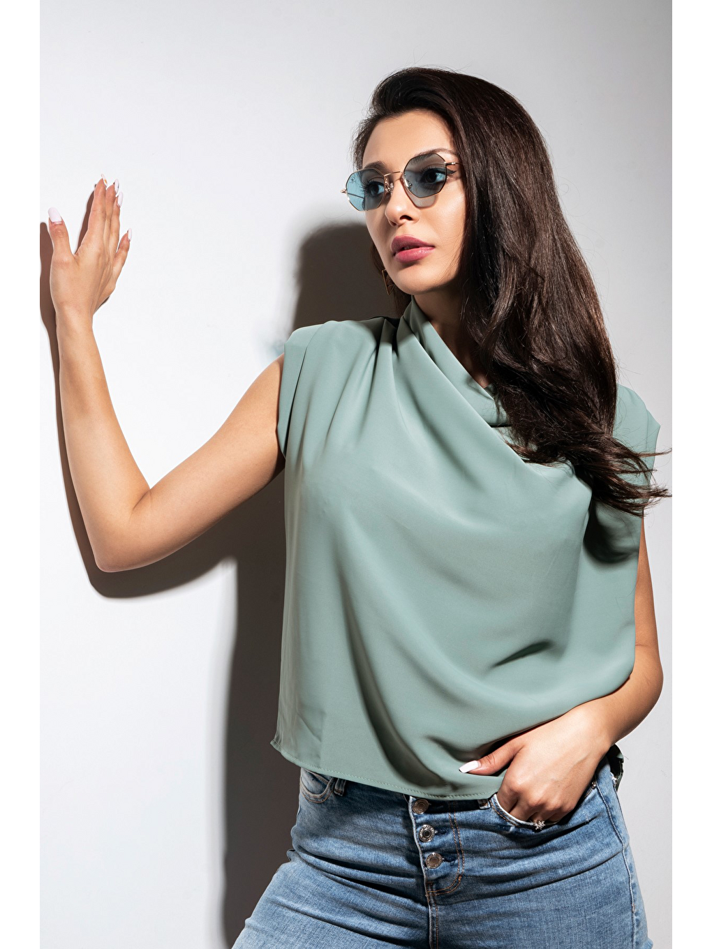 Gri Sb1004col05 Kadın Güneş Gözlüğü-3
