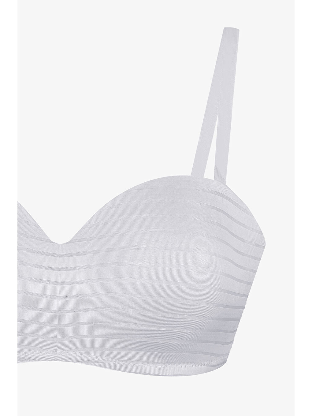 Siyah 2'Lİ PAKET - Kadın Dolgusuz Transparan Çizgili Toparlayıcı Straplez Sütyen-6