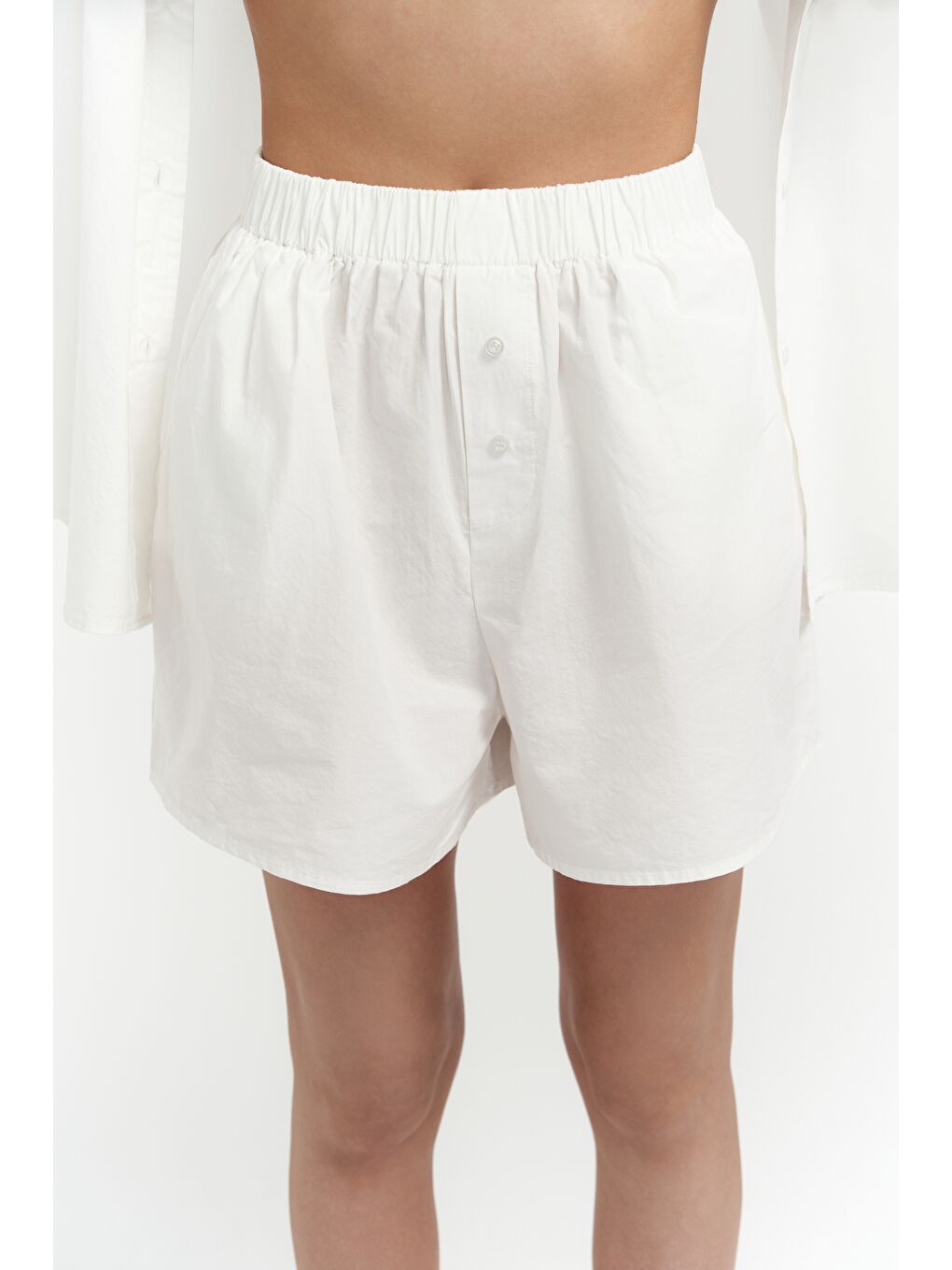 Corfu Ekru Gömlek Şort Takım-5