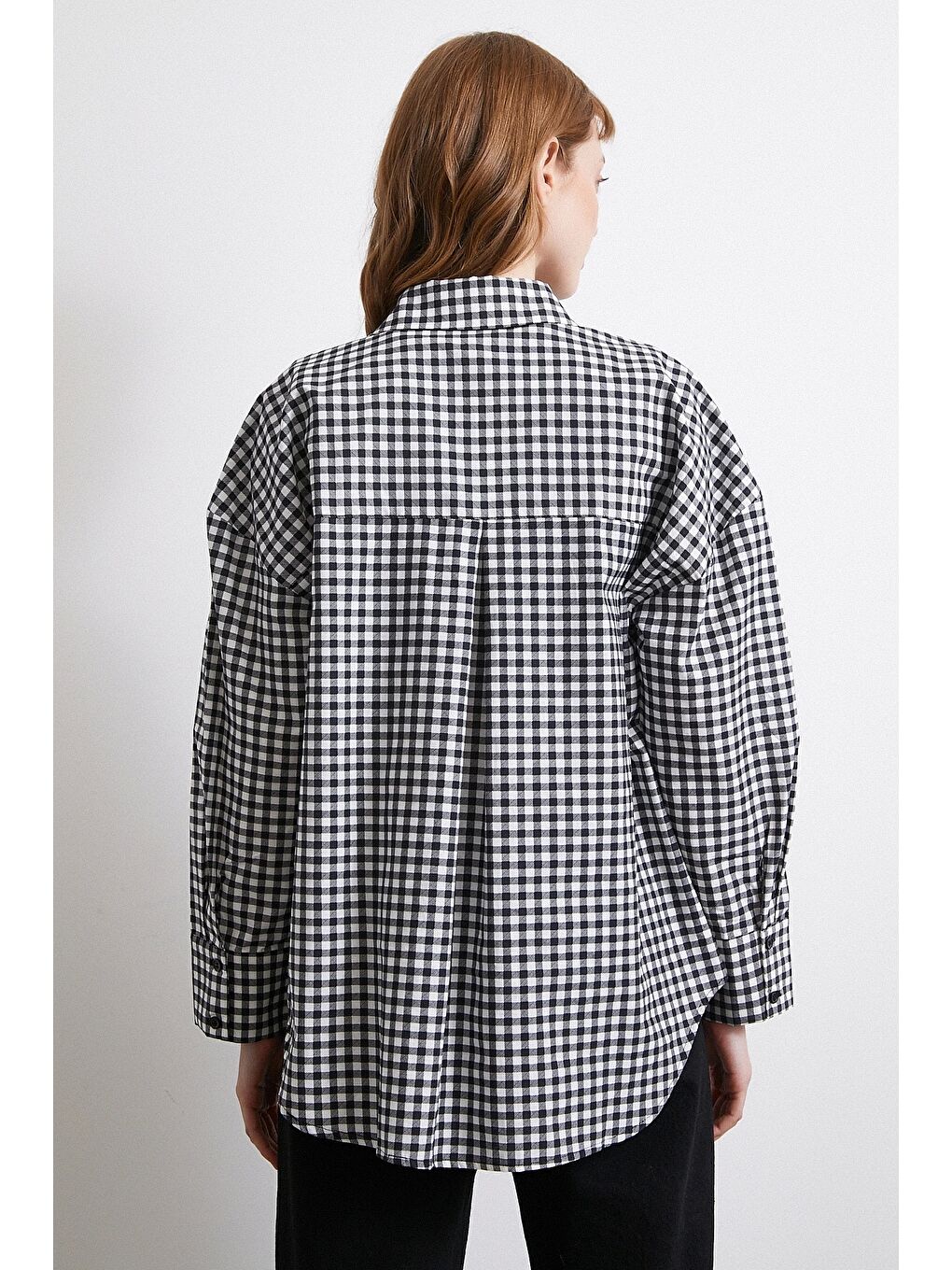 Ekoseli Gömlek Siyah-5