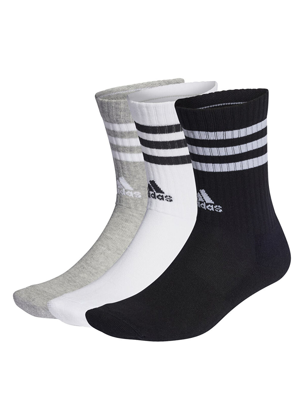 Karışık 3-Stripes Yastıklamalı Bilekli Çorap