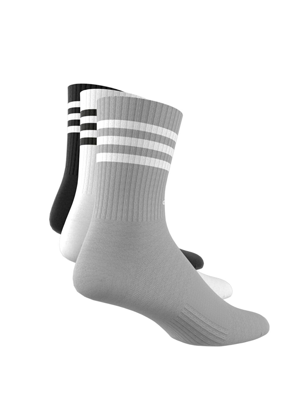 Karışık 3-Stripes Yastıklamalı Bilekli Çorap-1