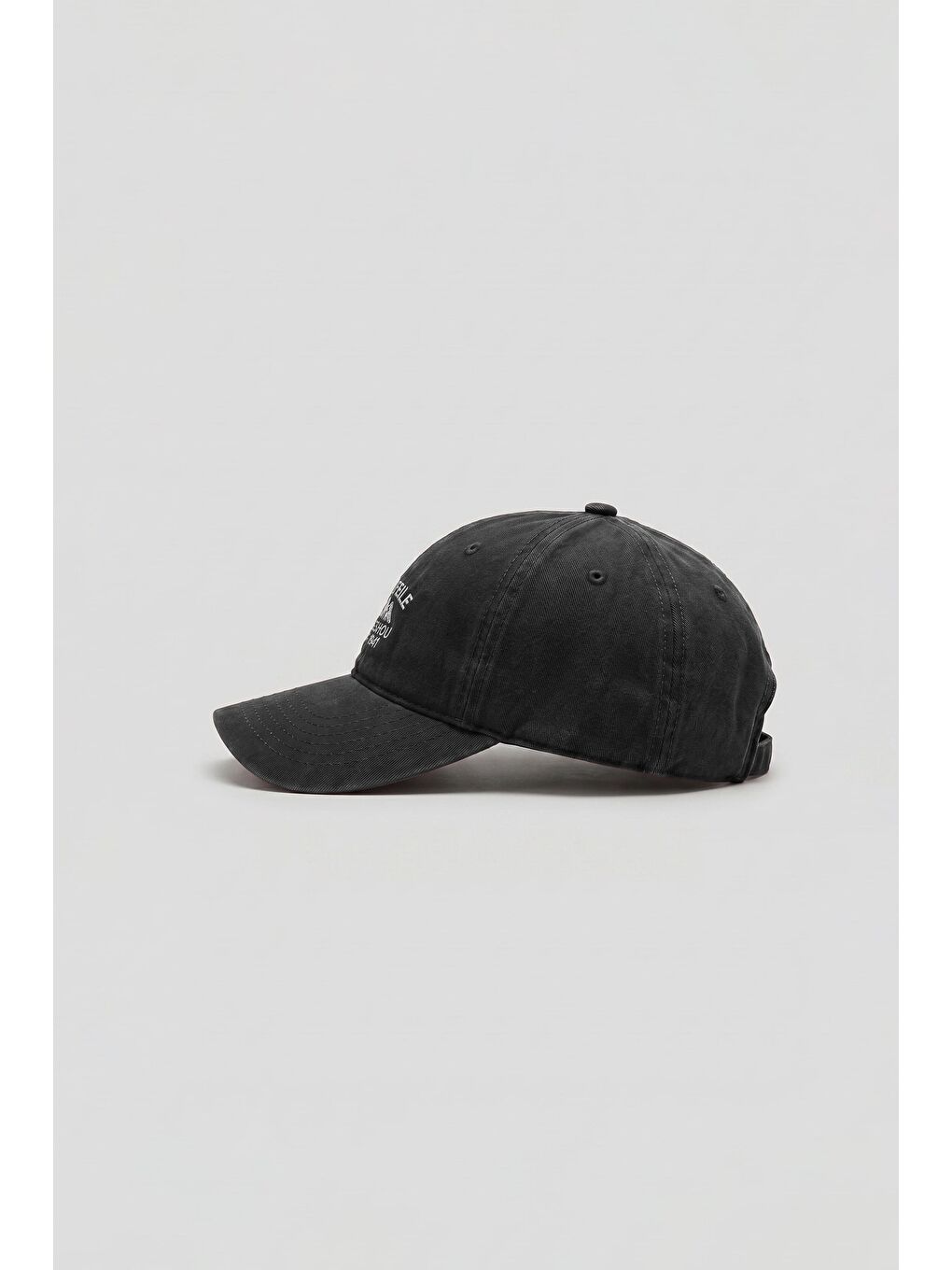Erkek Casual Minimal Nakışlı Şapka Siyah-1