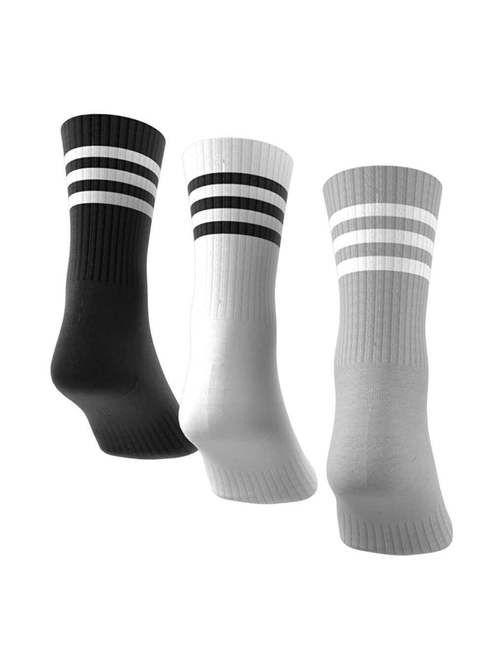 Karışık 3-Stripes Yastıklamalı Bilekli Çorap-2