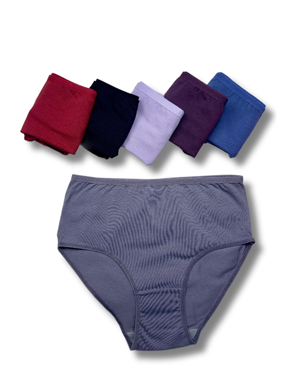 Mor Kadın 6 lı Pamuklu Elastanlı Havlu Ağ Detaylı Yüksek Bel Külot Seti 2186226