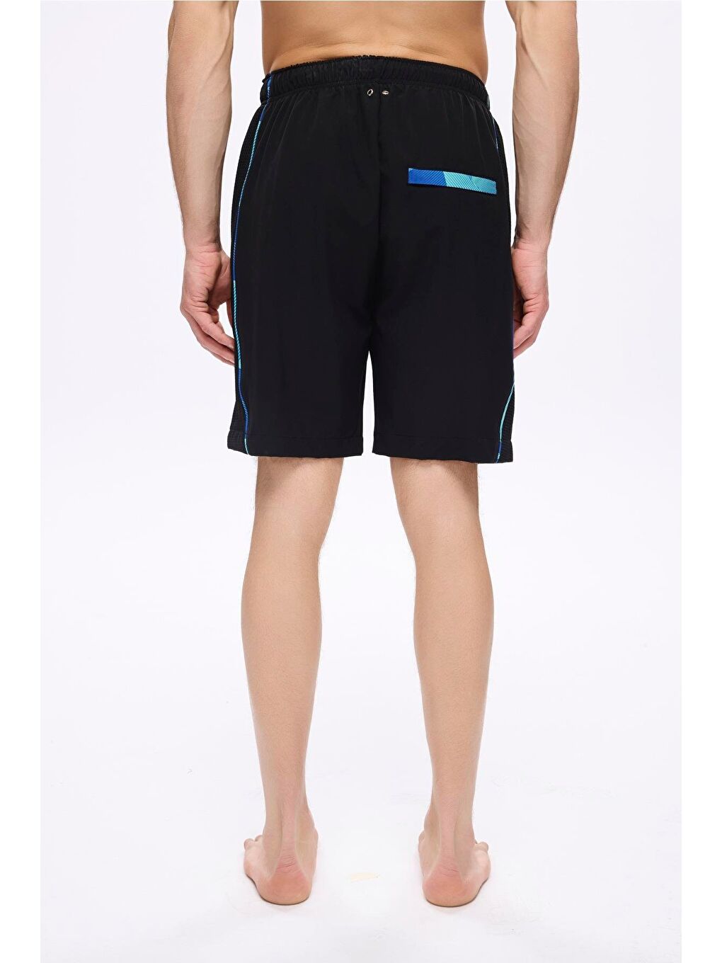 Spor Kesim Siyah Erkek Kısa Havuz Ve Deniz Şortu 5037-2