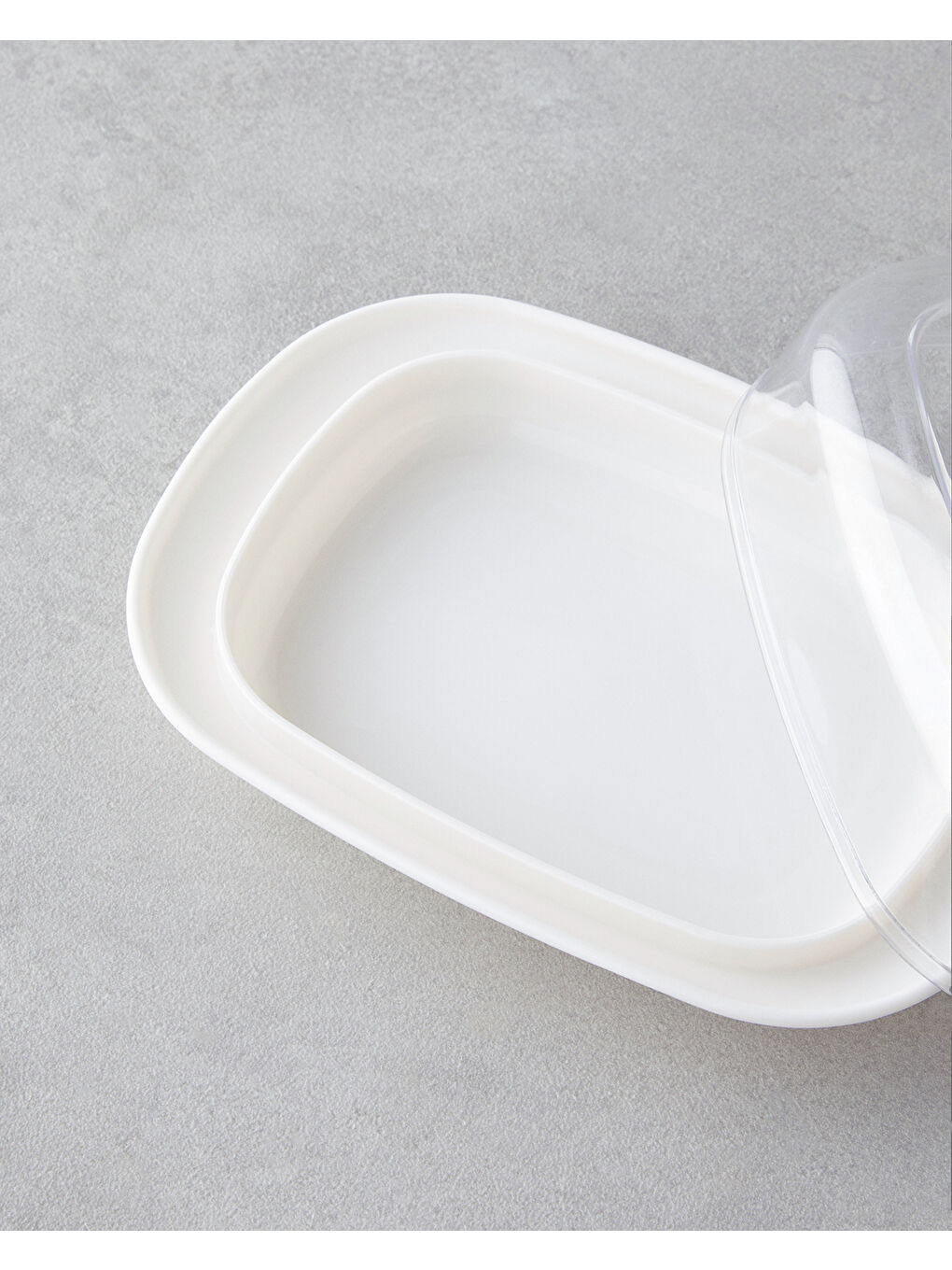 Ekru Fausta Plastik Saklama Kabı 17,4 x 12,5 x 6 cm Krem-2