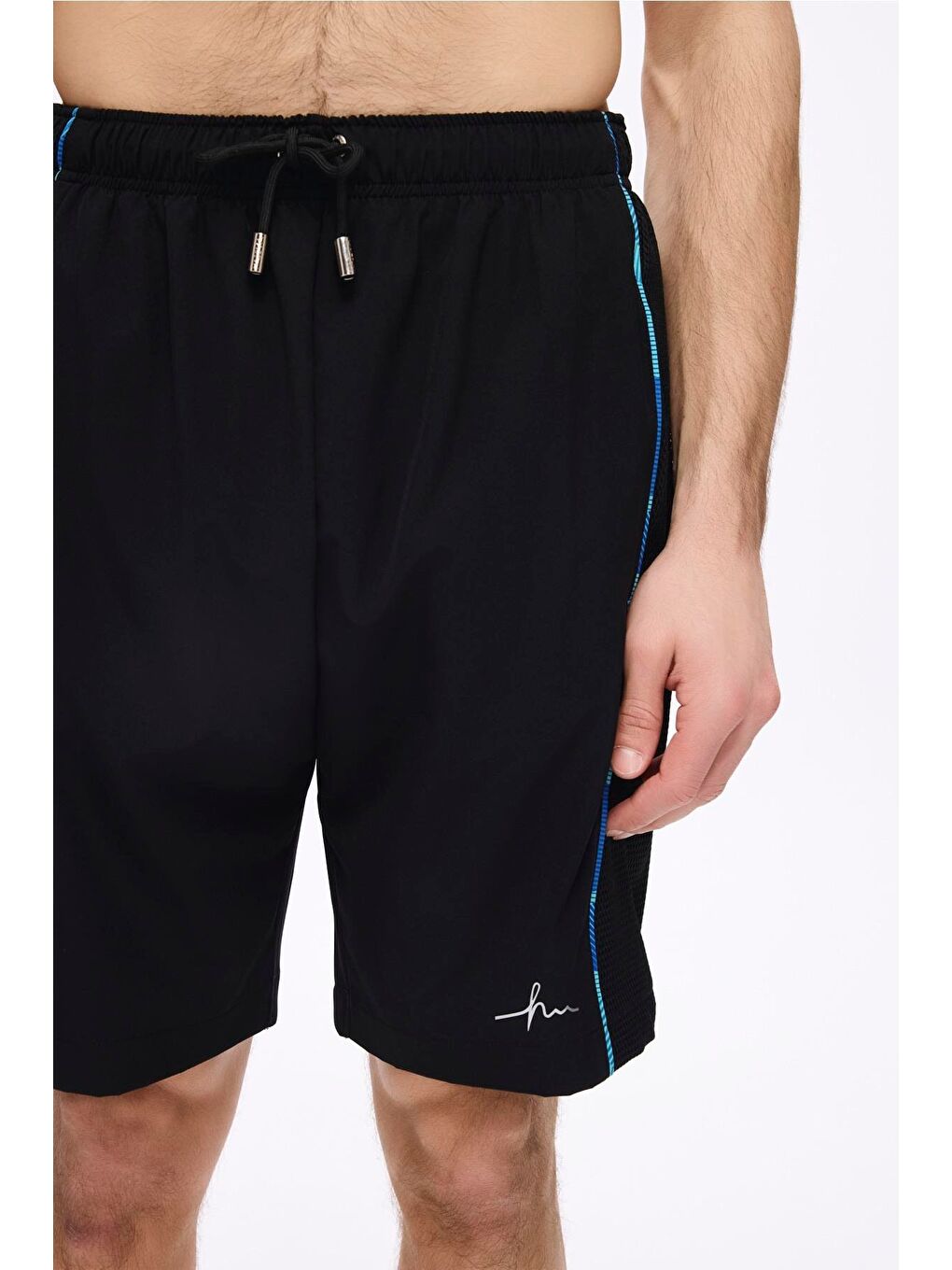 Spor Kesim Siyah Erkek Kısa Havuz Ve Deniz Şortu 5037-1