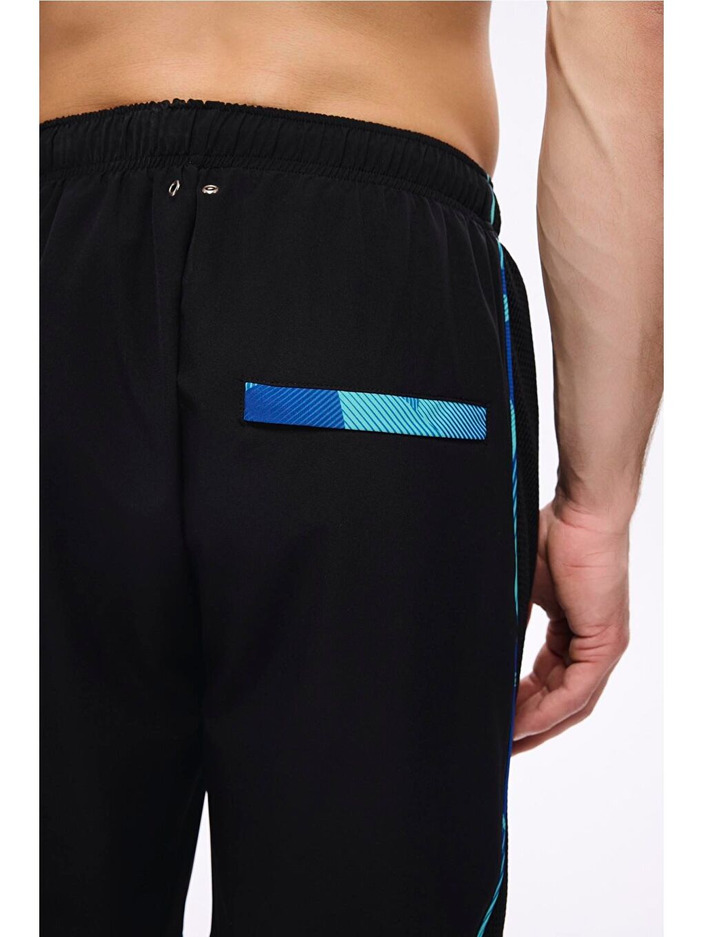 Spor Kesim Siyah Erkek Kısa Havuz Ve Deniz Şortu 5037-3