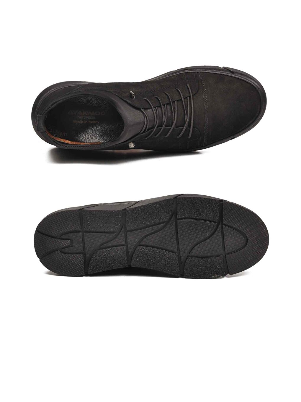 Siyah Nubuk Hakiki Deri Ortopedik Erkek Casual Ayakkabı 142 M-4