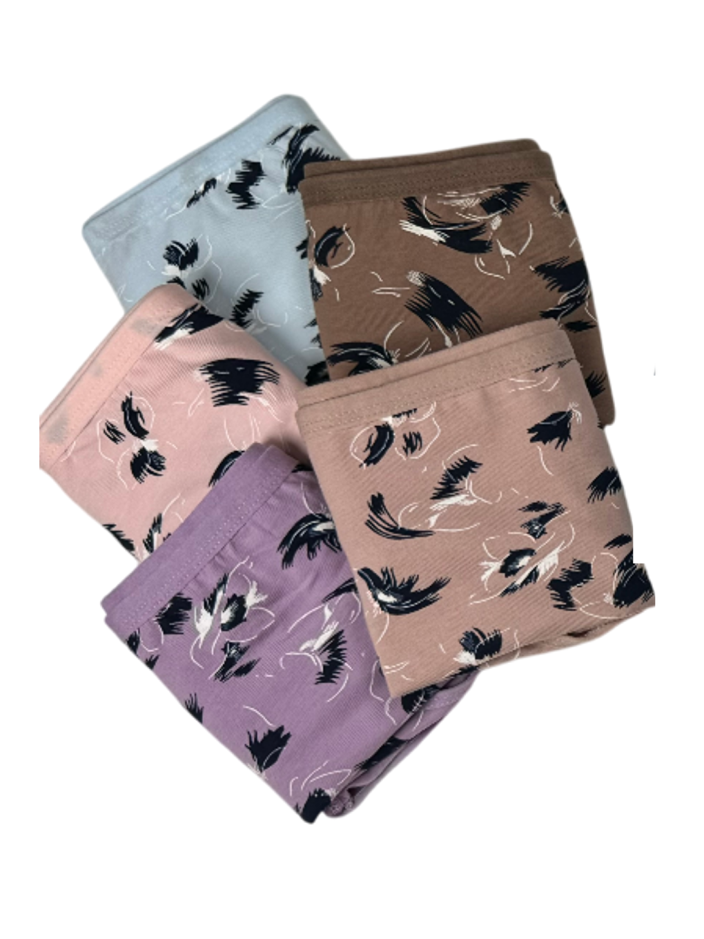 Kahverengi Kadın 6 lı Pamuklu Elastanlı Havlu Ağ Detaylı Yüksek Bel Külot Seti 2186203-2