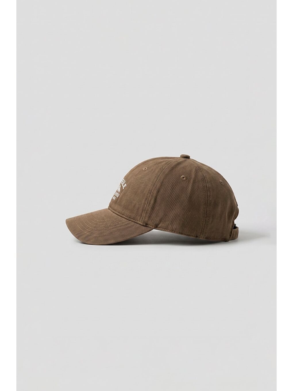 Erkek Casual Minimal Nakışlı Şapka Kahverengi-1