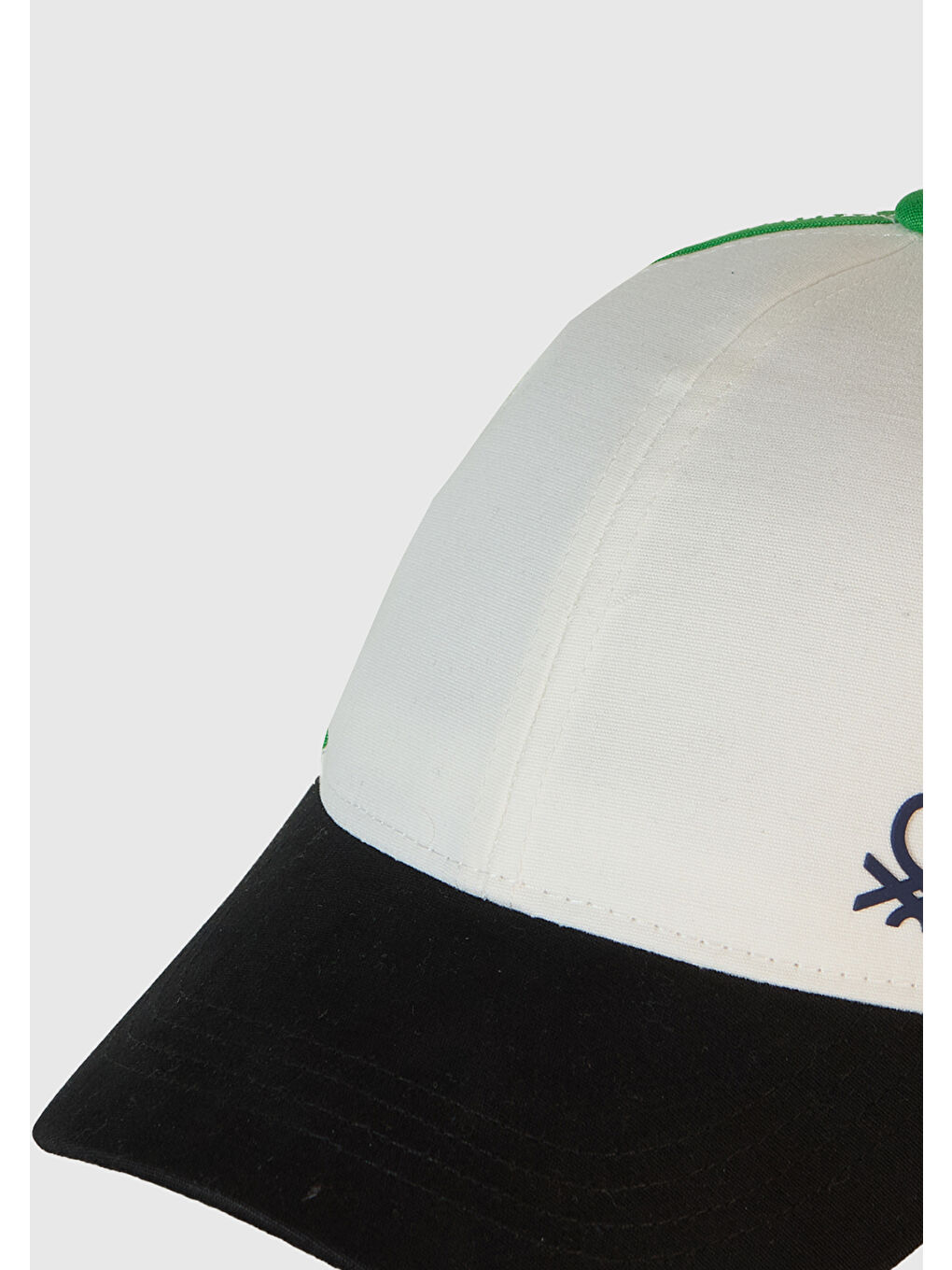 Erkek Çocuk Siyah Renk Bloklu Logolu Kep Şapka-1