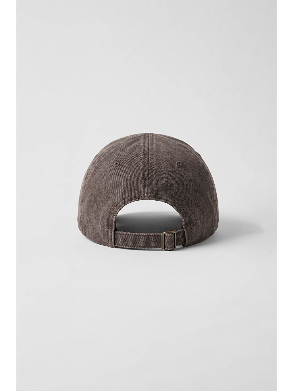Unisex Basic Yıkamalı Beyzbol Şapka Kahverengi-2