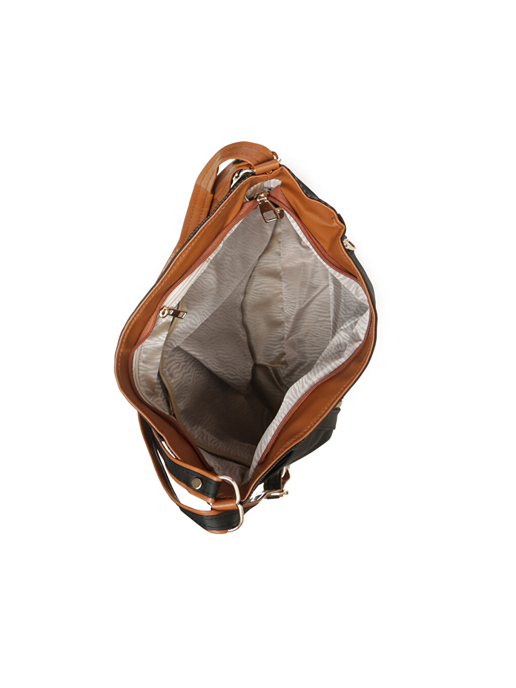 Kadın Omuz Çantası TH-YK12936 Siyah-Taba-4