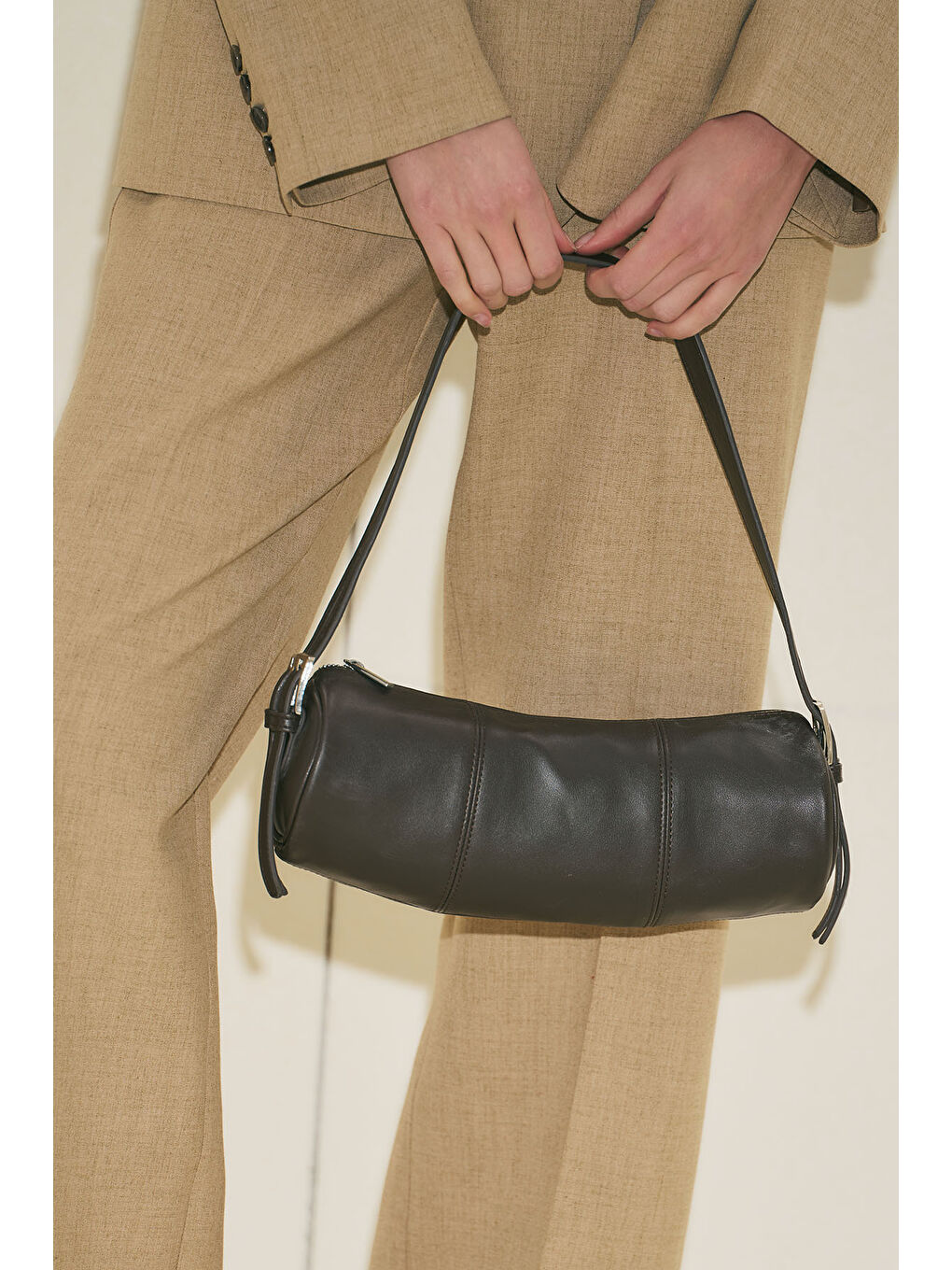 Kahverengi Morgan Oval Çanta Acı Kahve-1