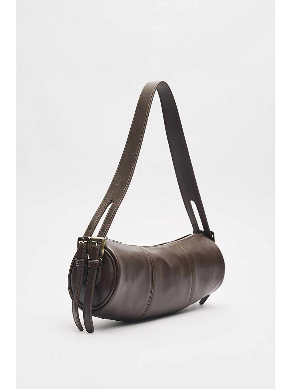 Kahverengi Morgan Oval Çanta Acı Kahve-7