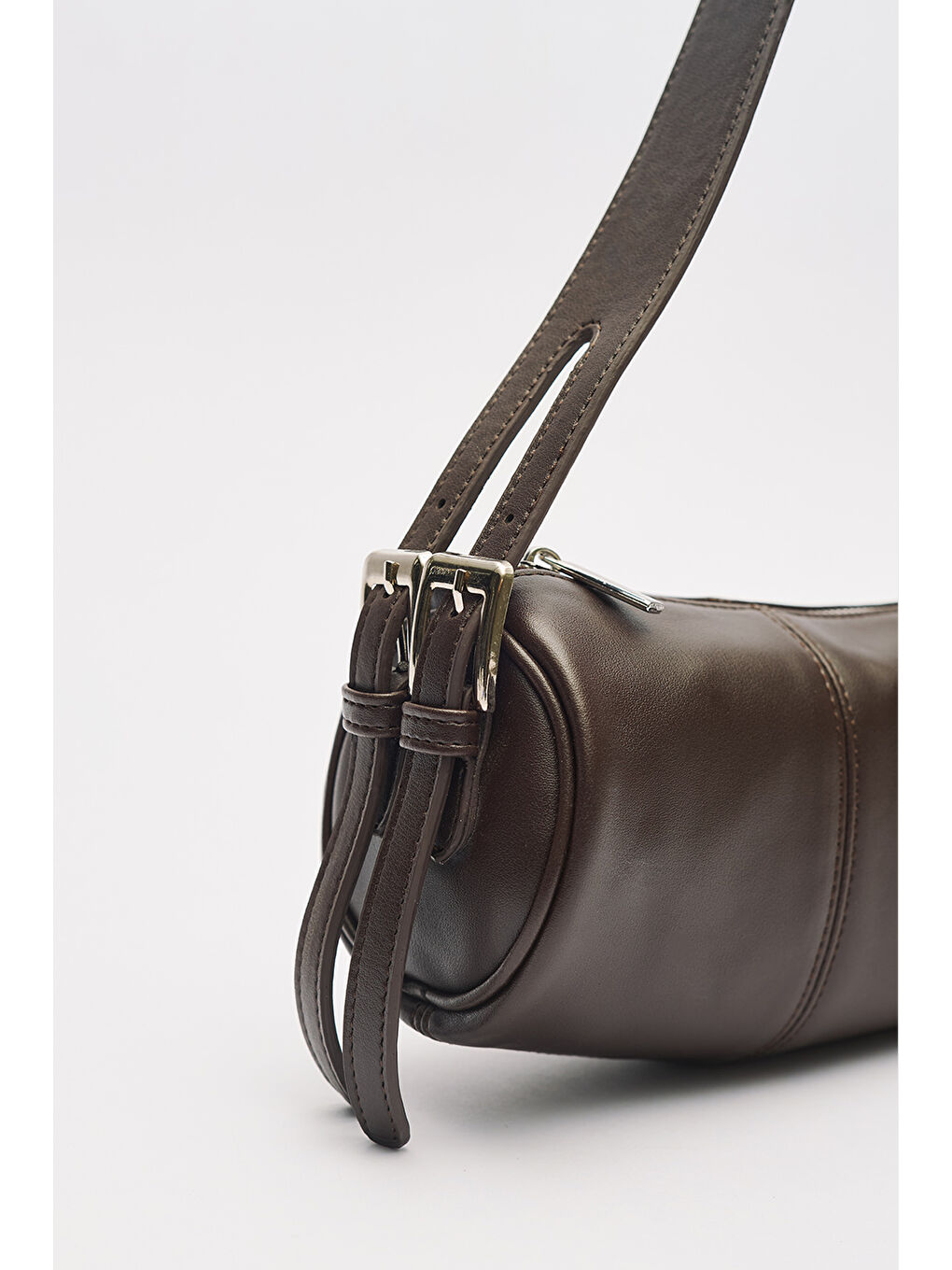 Kahverengi Morgan Oval Çanta Acı Kahve-8