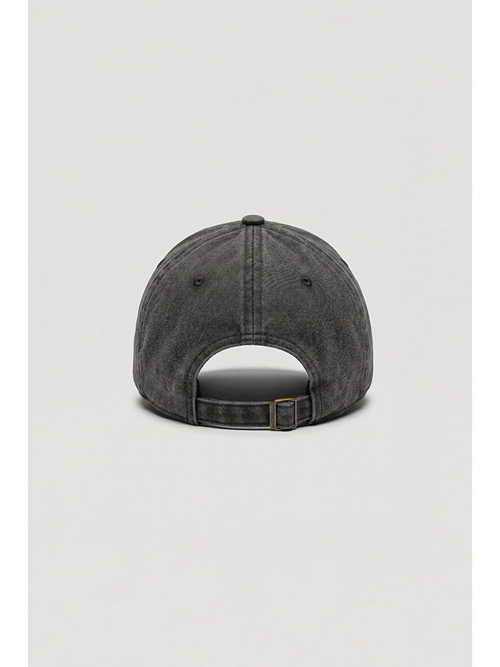 Erkek Vintage Yıkamalı Nakışlı Beyzbol Şapka Antrasit-2