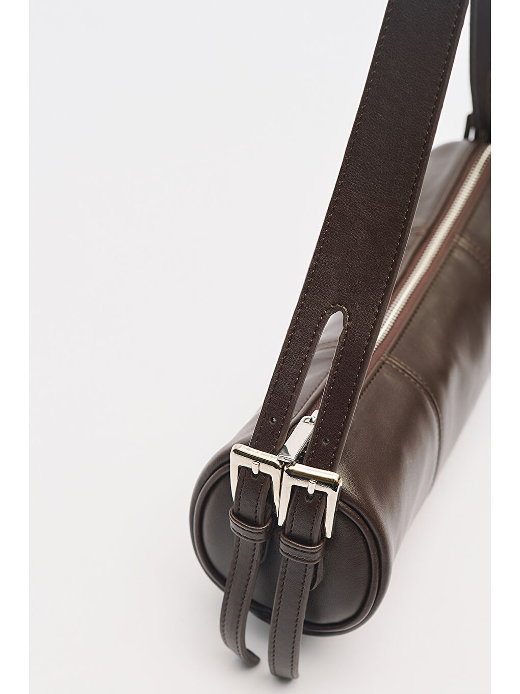 Kahverengi Morgan Oval Çanta Acı Kahve-9