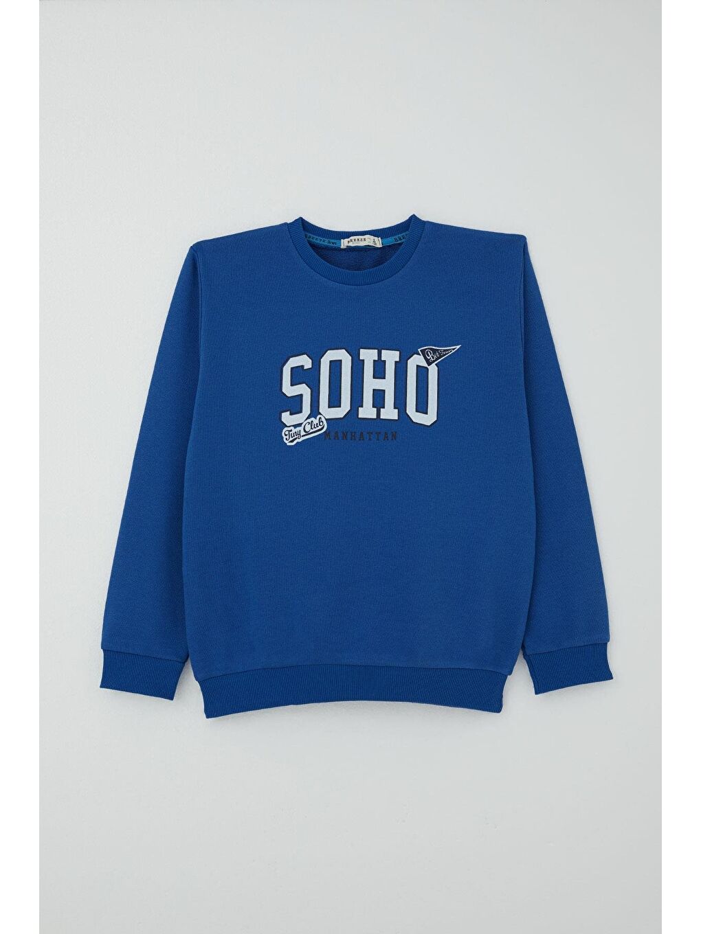 Erkek Çocuk Eşofman Takımı Yazı Pantolonu Cepli Saks Mavisi (4-8 Yaş)-1