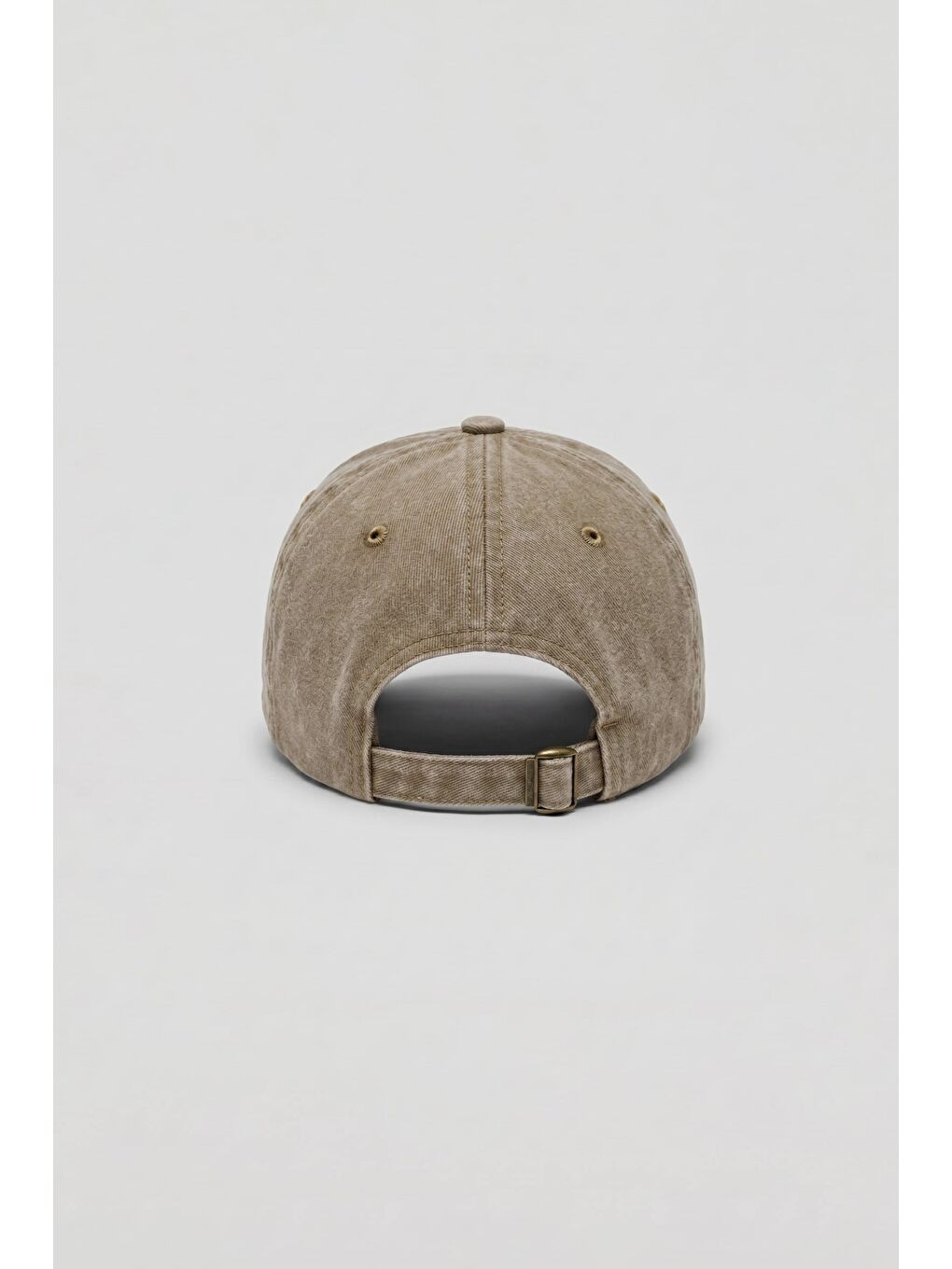 Erkek Street Nakışlı Beyzbol Şapka Açık Bej-2