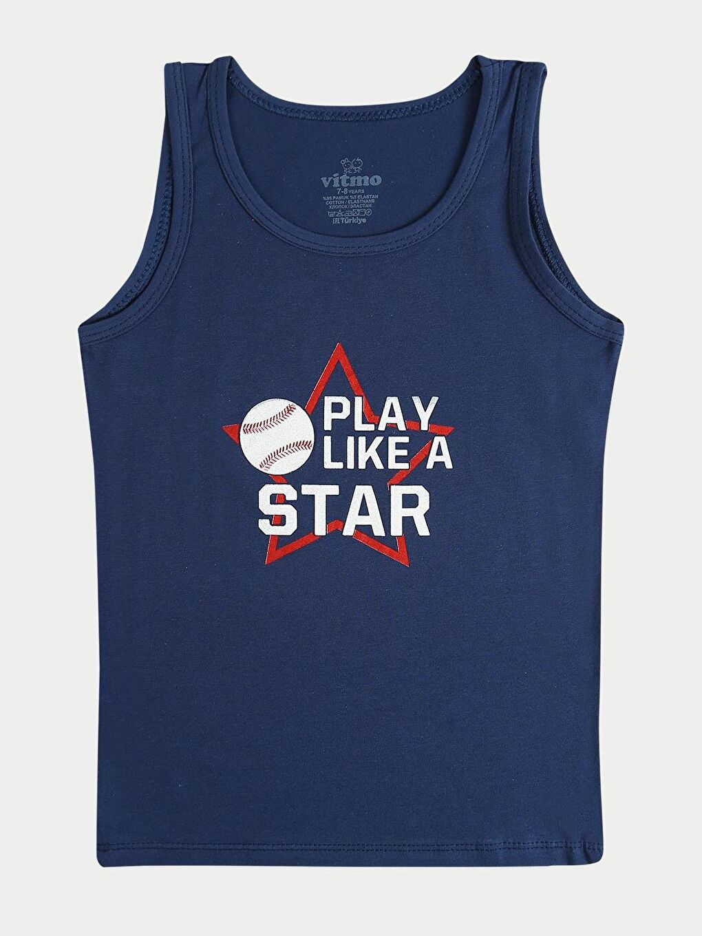 Erkek Çocuk Pamuklu 3'Lü Atlet 3'Lü Boxer Karışık Renk Sport 6 Parça Set-3