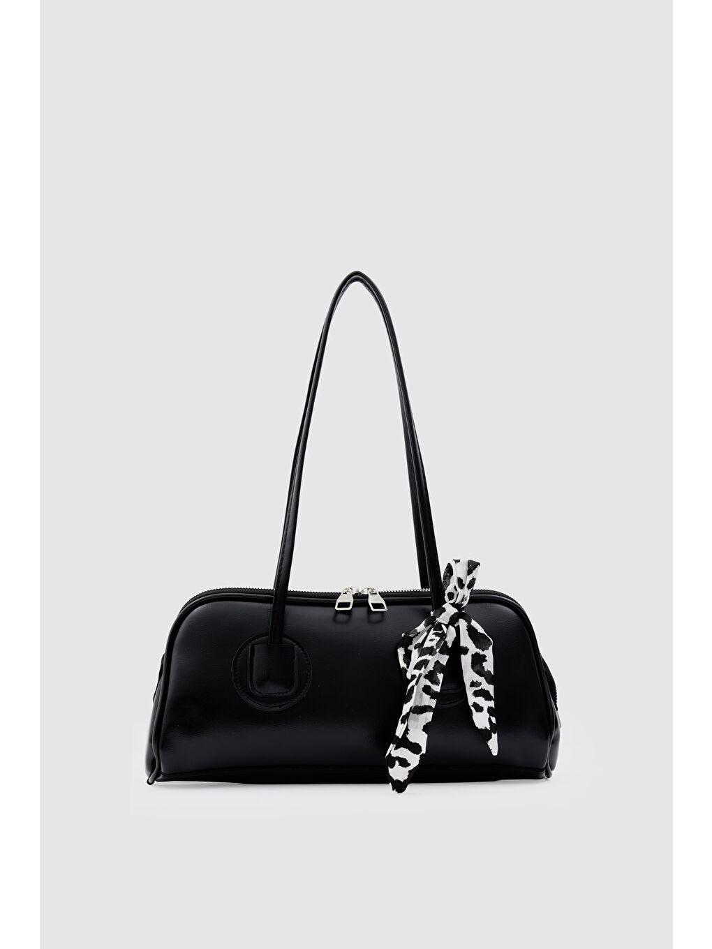 Vita Fular Detaylı Bowling Çanta  Siyah