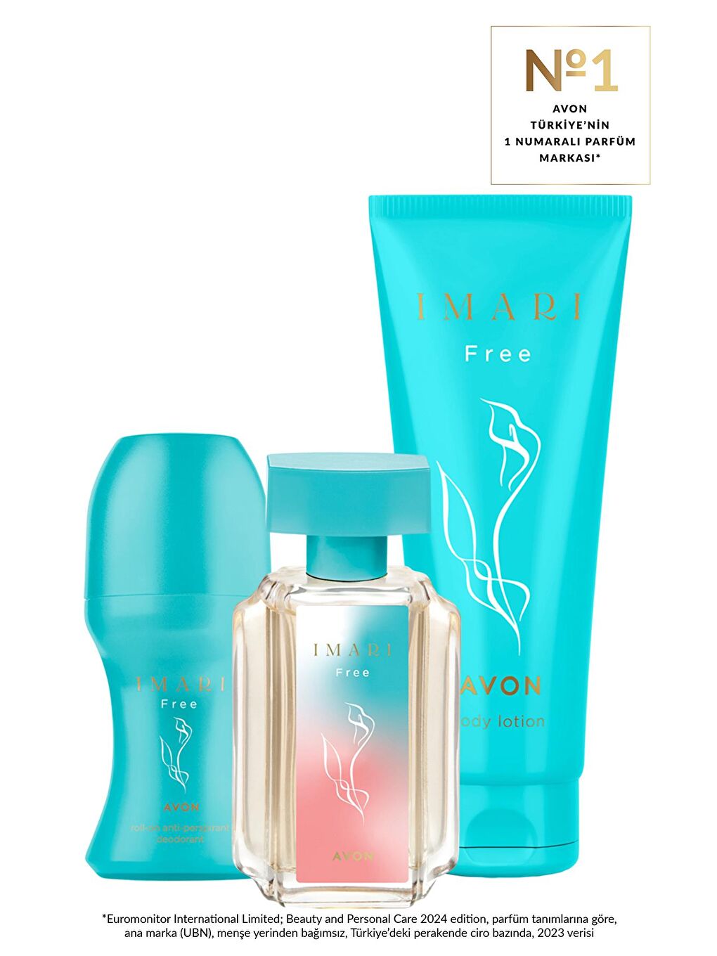 Imari Free Kadın Parfüm Rollon ve Vücut Losyonu Paketi-1