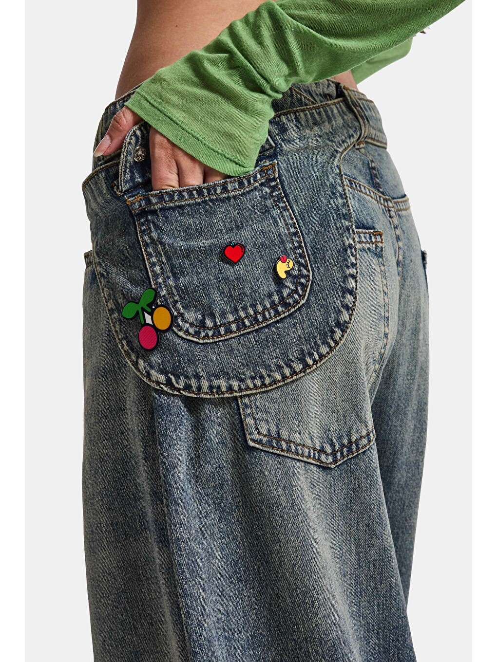 Mavi Kadın Jean Renk 4w6-31 Barrel Fit Bol Kesim Icon Detaylı Özel Tasarım Denim Jean-3