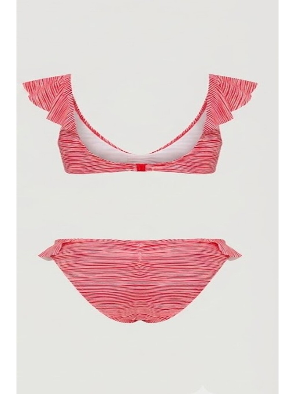 Fırfırlı Bikini Takım 3269 Kırmızı-1