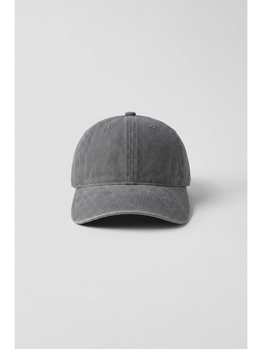Unisex Basic Yıkamalı Beyzbol Şapka Gri