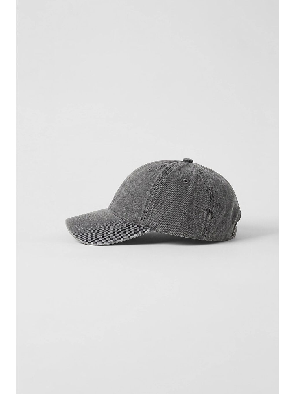 Unisex Basic Yıkamalı Beyzbol Şapka Gri-1