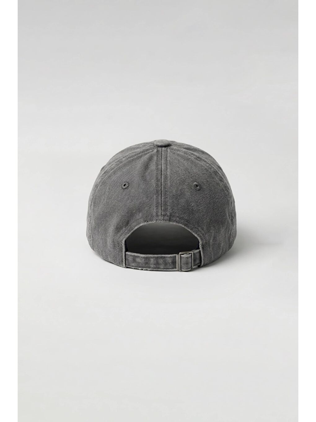 Erkek Boston Vintage Yıkamalı Beyzbol Şapka Gri-2