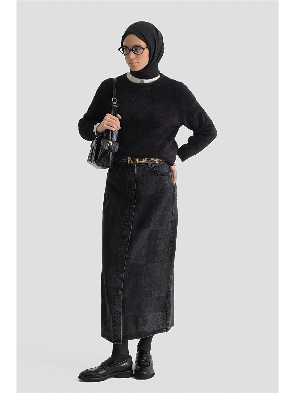 Dokulu Basic Kazak 25Kd6025 Siyah