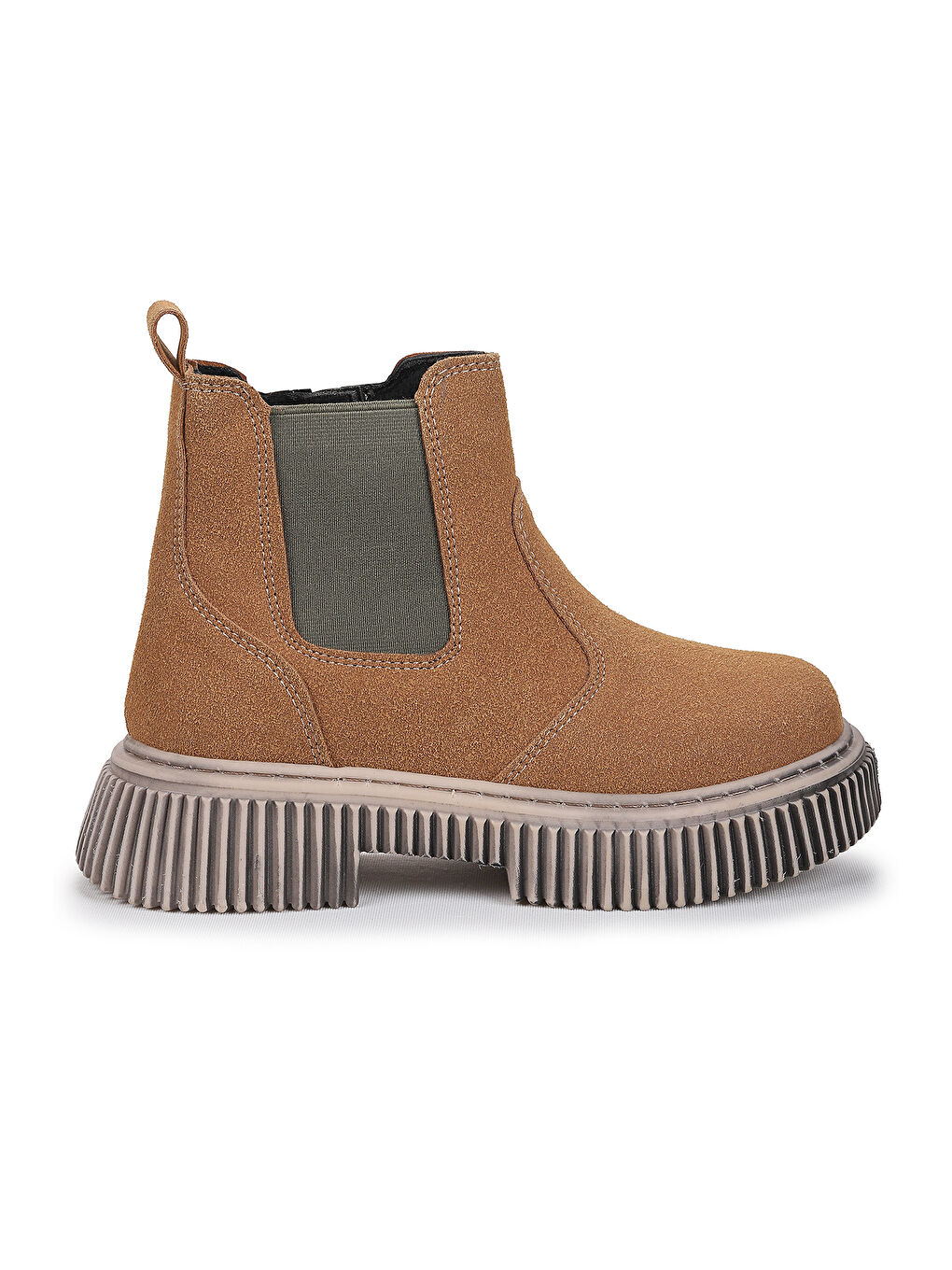 Kahverengi Penka Fermuarlı Erkek Çocuk Günlük Bot Ayakkabı-2