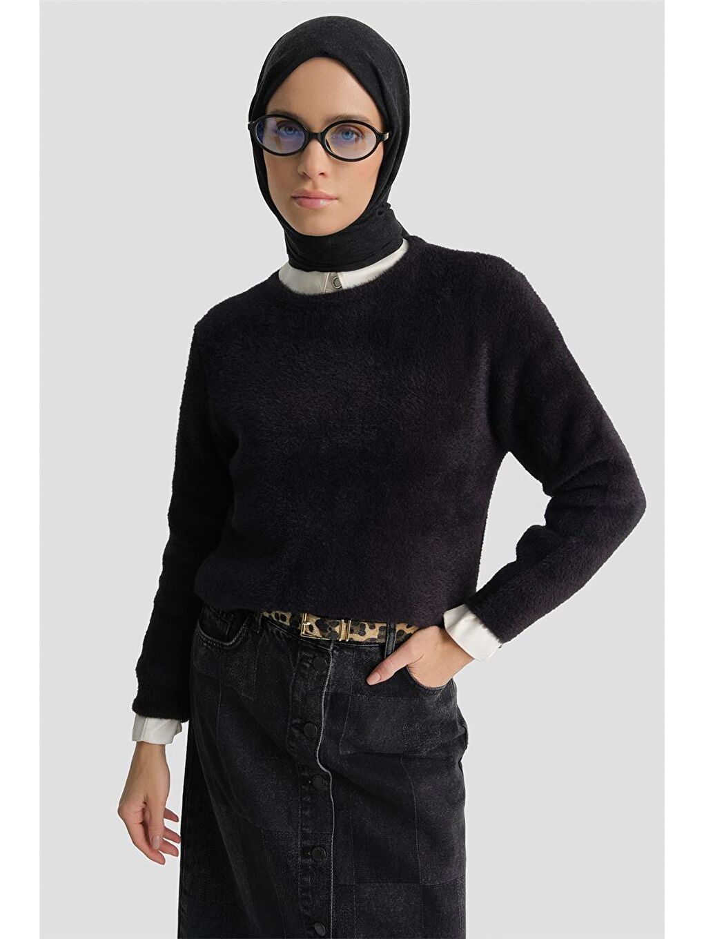 Dokulu Basic Kazak 25Kd6025 Siyah-1