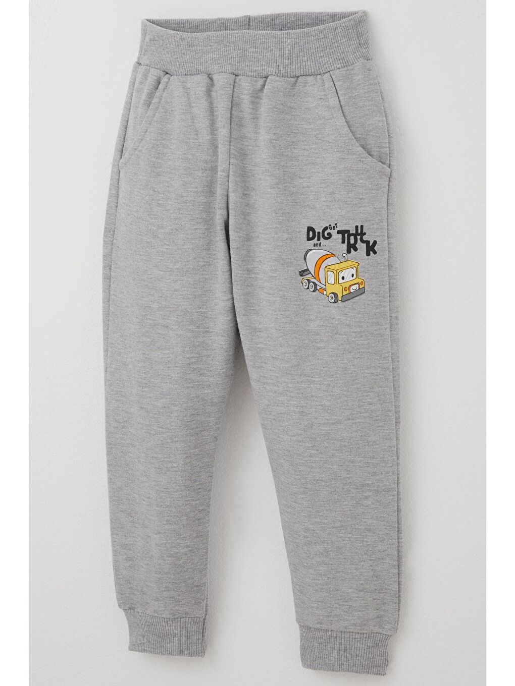 Erkek Çocuk Eşofman Takımı Küçük Operatör Çalışkan İş Makineleri Mint Yeşili (1-4 Yaş)-6