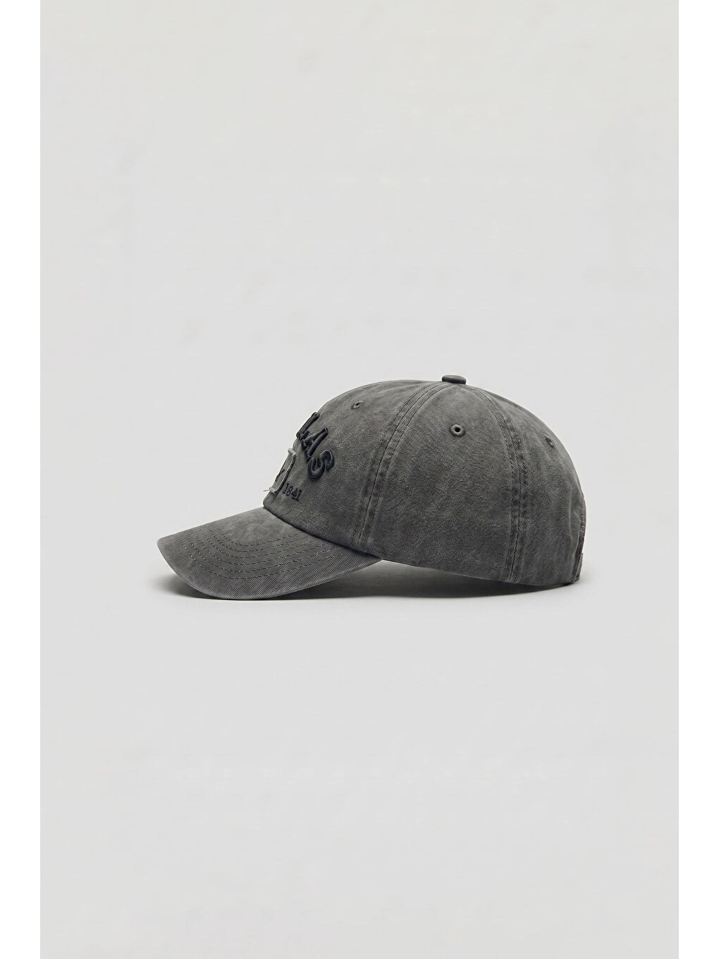 Erkek Dallas Yıldız Nakışlı Yıkamalı Beyzbol Şapka Soluk Haki-2