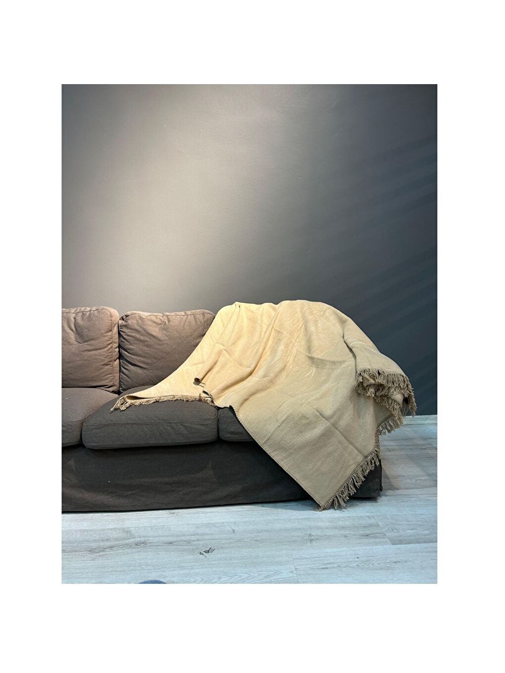 Pamuklu Battaniye 150X200 Bej BEJ-5