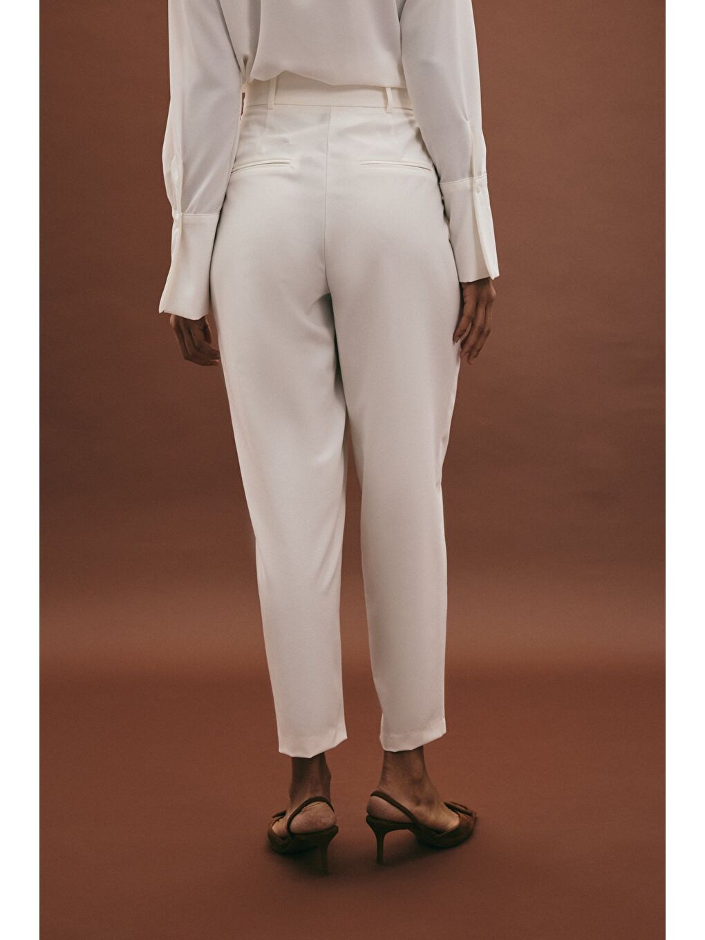 Lena Havuç Pantolon - Ekru-7