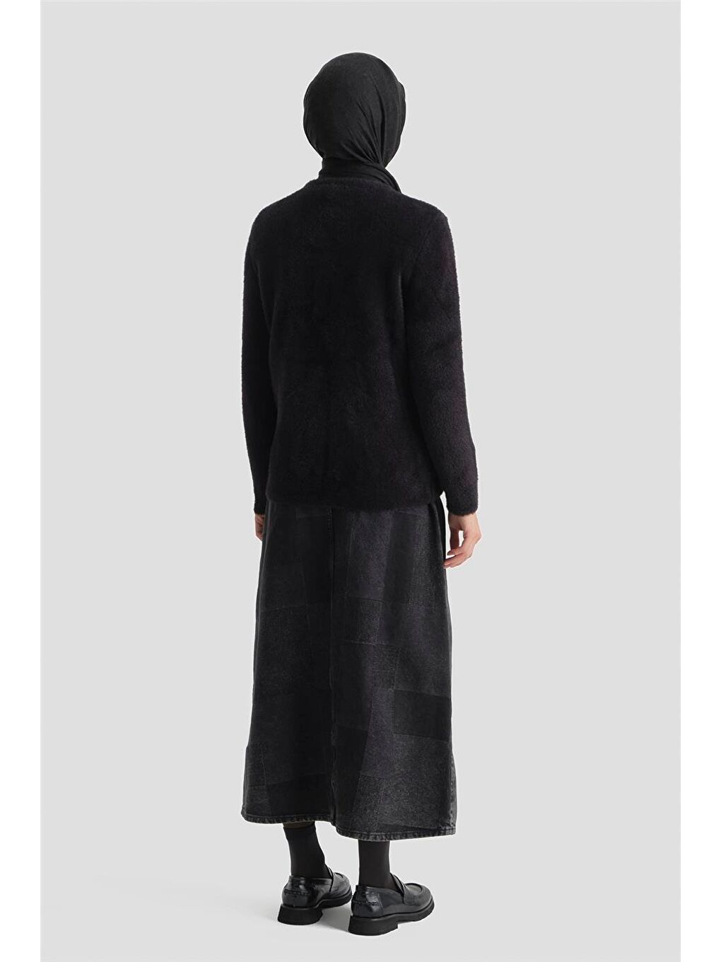 Dokulu Basic Kazak 25Kd6025 Siyah-5