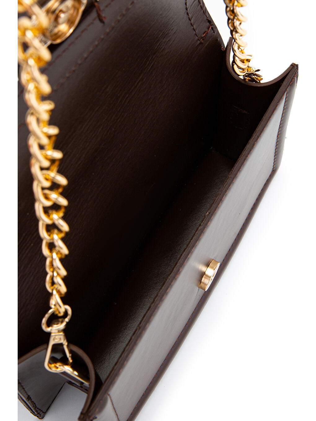 Uzun Askılı Suni Deri Kadın Çapraz Çanta Darla Kahverengi-4