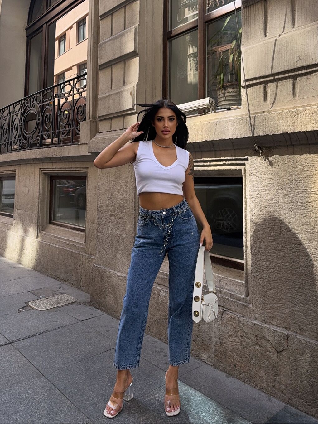 Lacivert Klasik Mavi Slim Fit Jean Pantolon-4